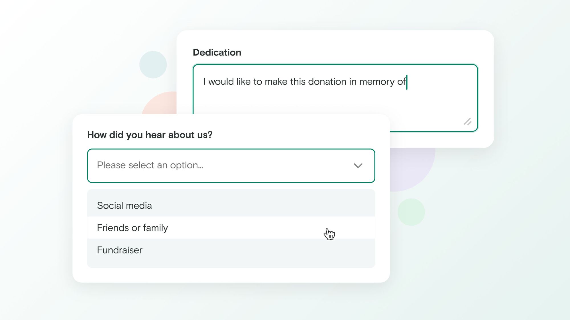 You can now collect mailing addresses and custom info from donors