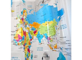 What Color Curtains Go With Yellow Walls World Map Fabric Shower