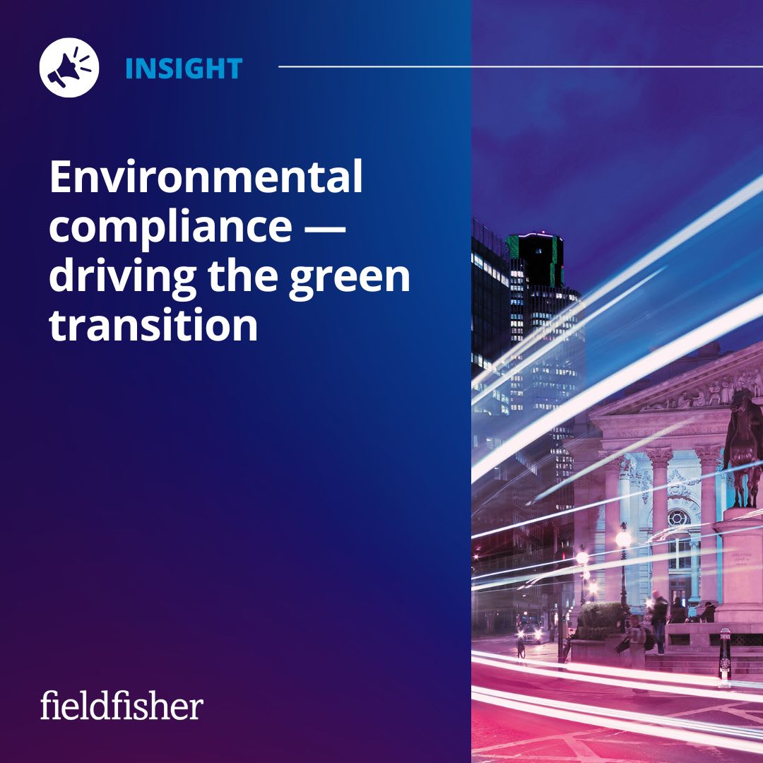 Environmental compliance — driving the green transition