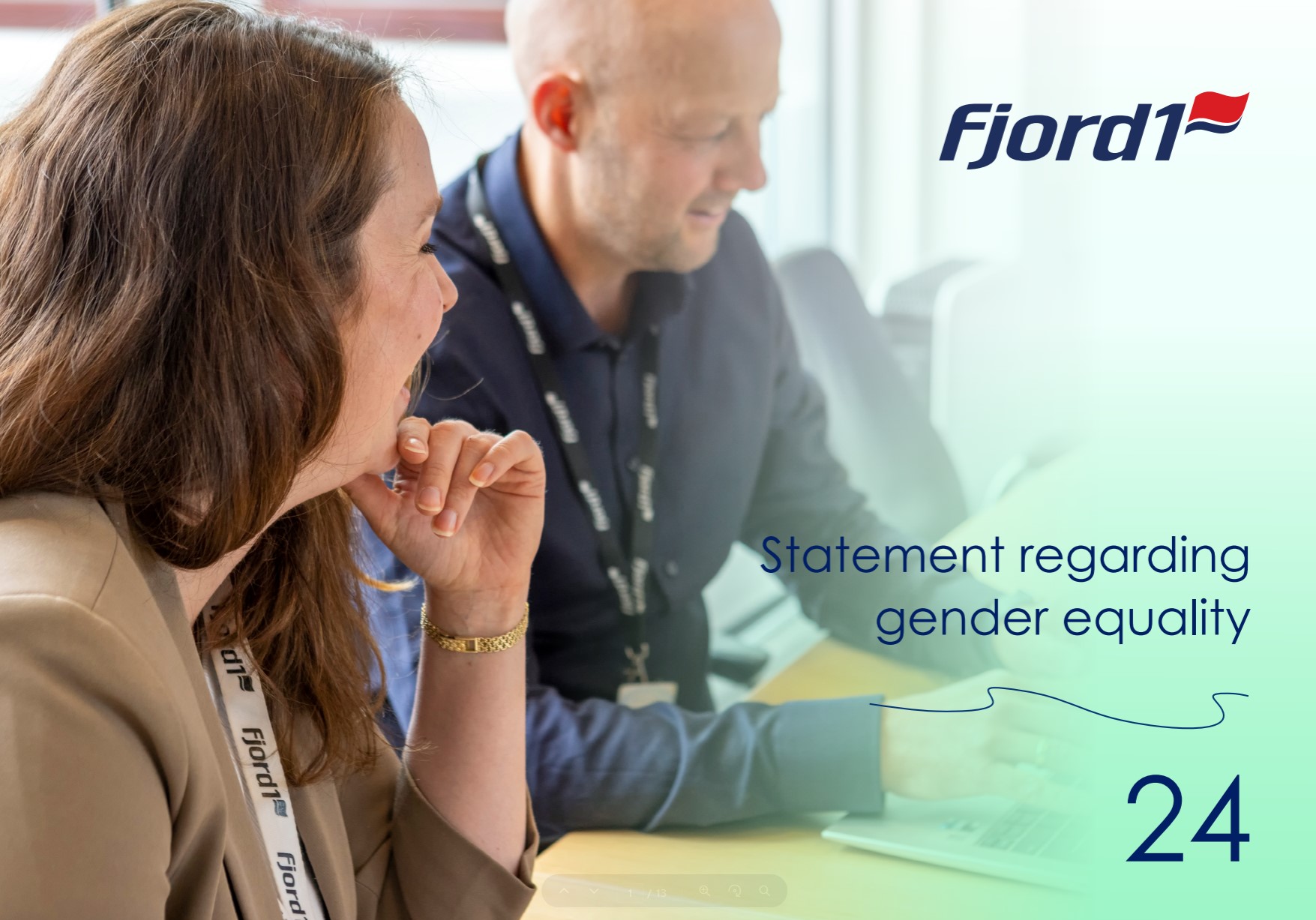 Statement regarding gender equality 