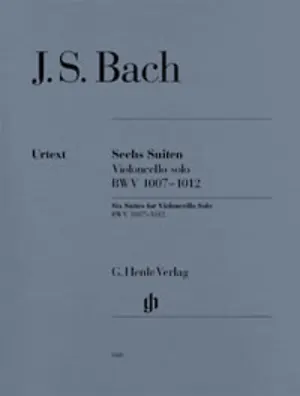 Six Suites for Violoncello solo - Johann Sebastian Bach Urtext edition ...