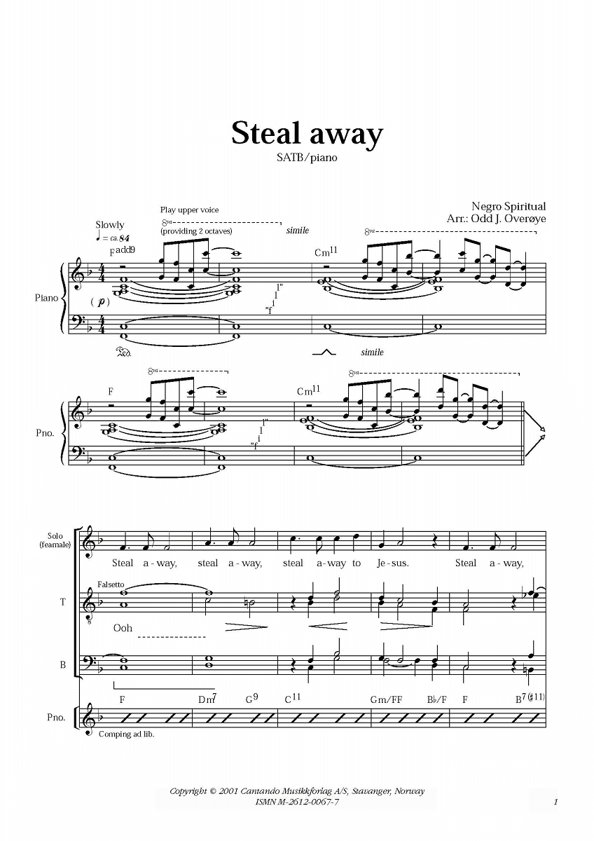 Steal Away - SATB | Notebutikken