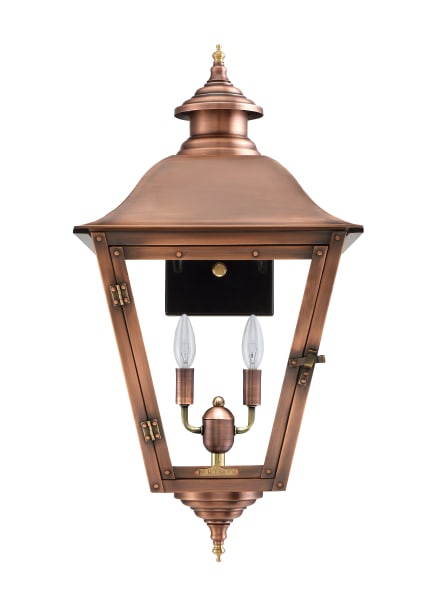 Jolie Wall Mount Electric Copper Lantern by Primo - Save 30%
