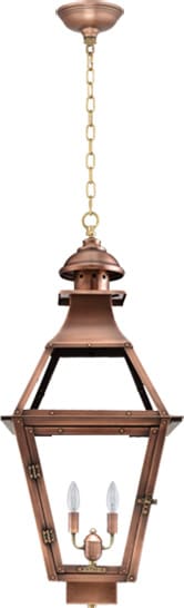 Jackson Hanging Chain Copper Lantern by Primo