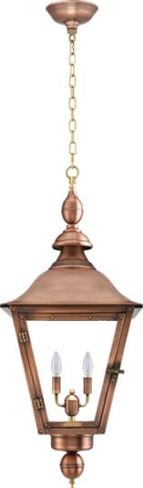 Oak Alley Hanging Chain Copper Lantern by Primo