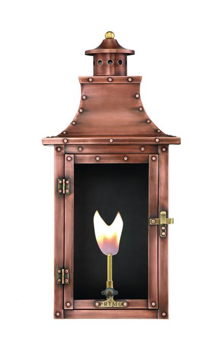 Royal Flush Mount Copper Lantern by Primo