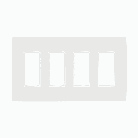 Single Simple Switch Wall Plate and Gang Box - 20 Amp Per Pole