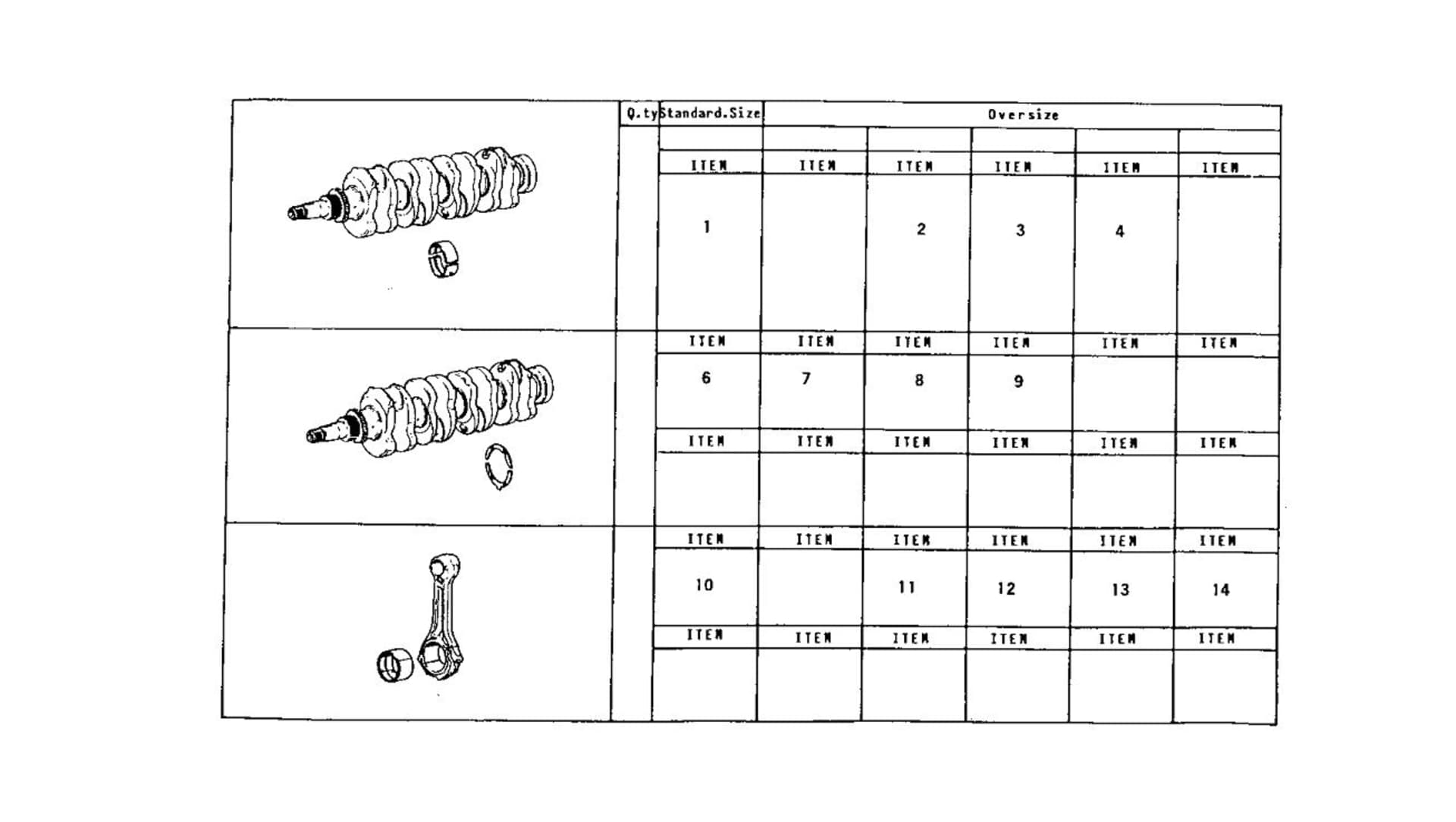 THRUST RING SET - MAIN AND ROD BEARINGS