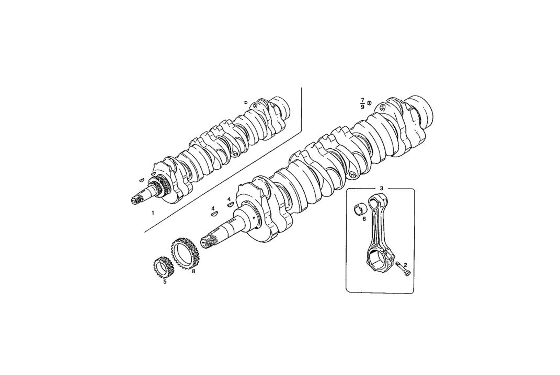 CRANK SHAFT - CONNECTING RODS