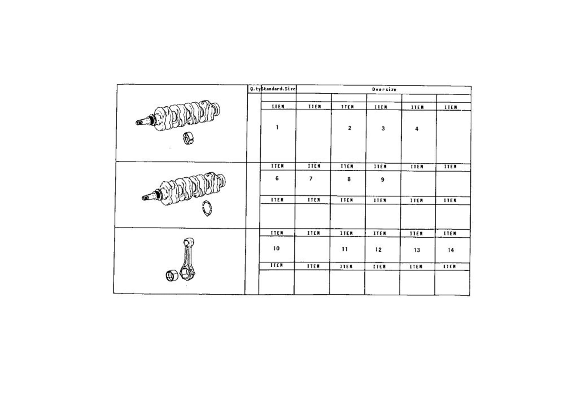 THRUST RING SET - MAIN AND ROD BEARINGS