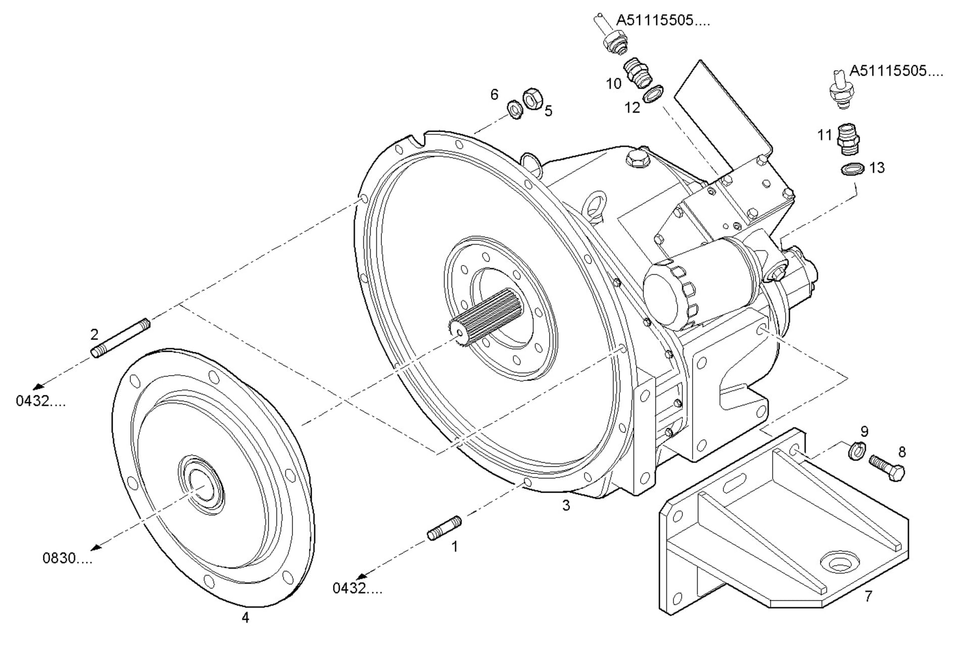 MARINE GEAR ZF-MPM IRM 280-1
