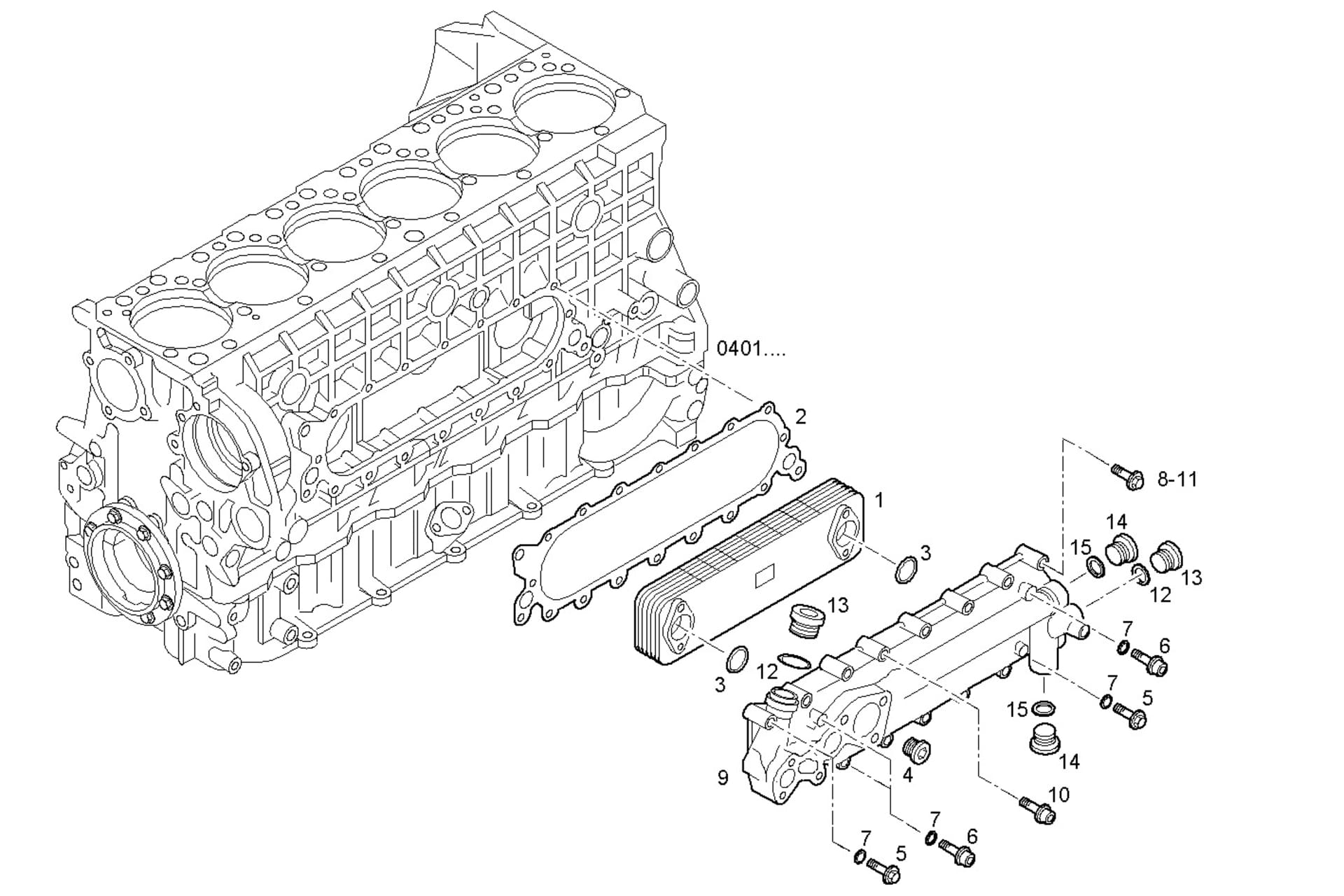 OIL - WATER HEAT EXCHANGER