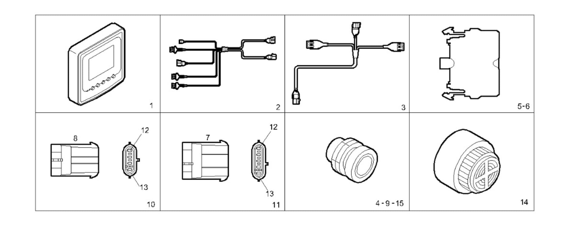 DIGITAL PANEL 12/24 V FLYBRIDGE 12-24V