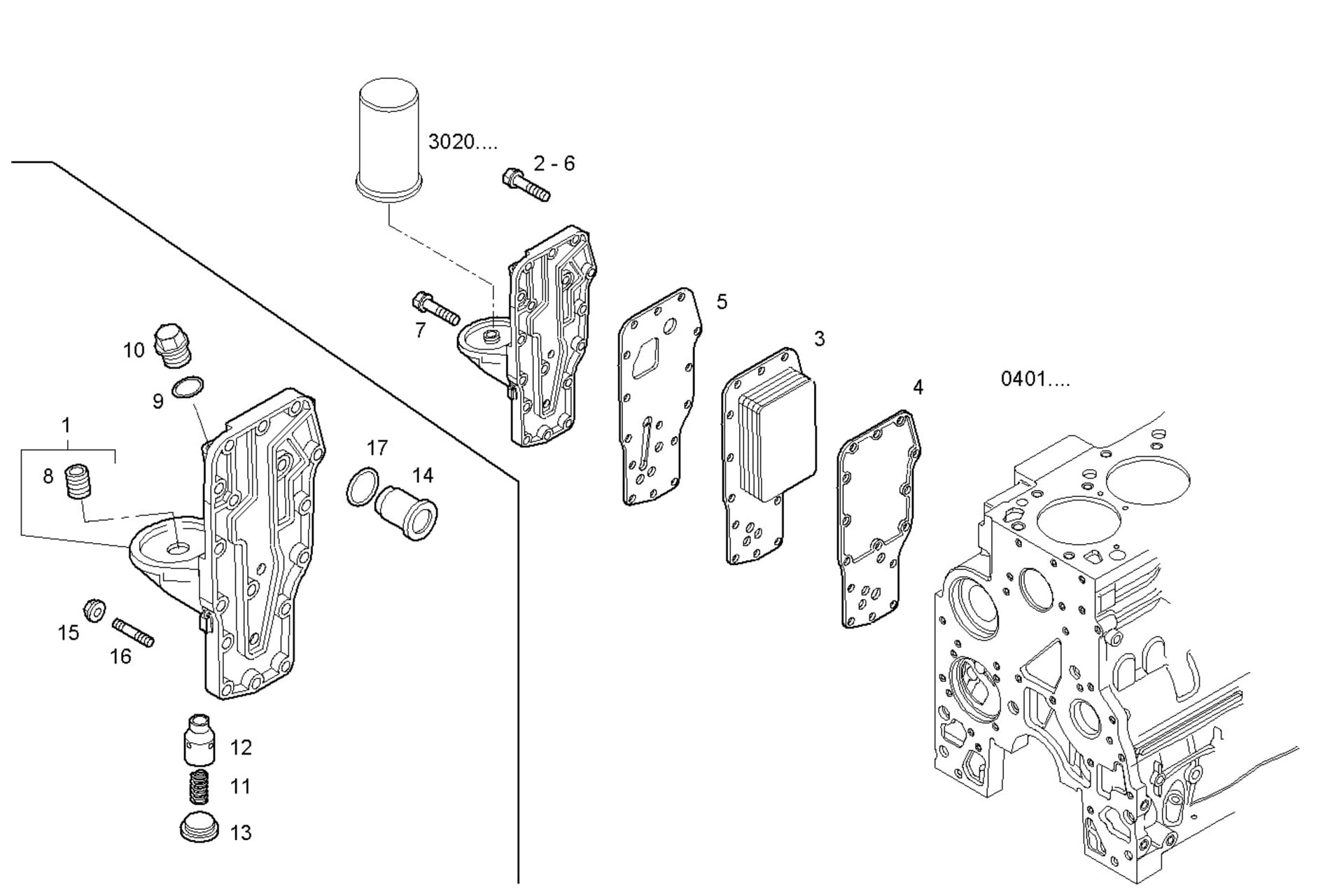 OIL - WATER HEAT EXCHANGER