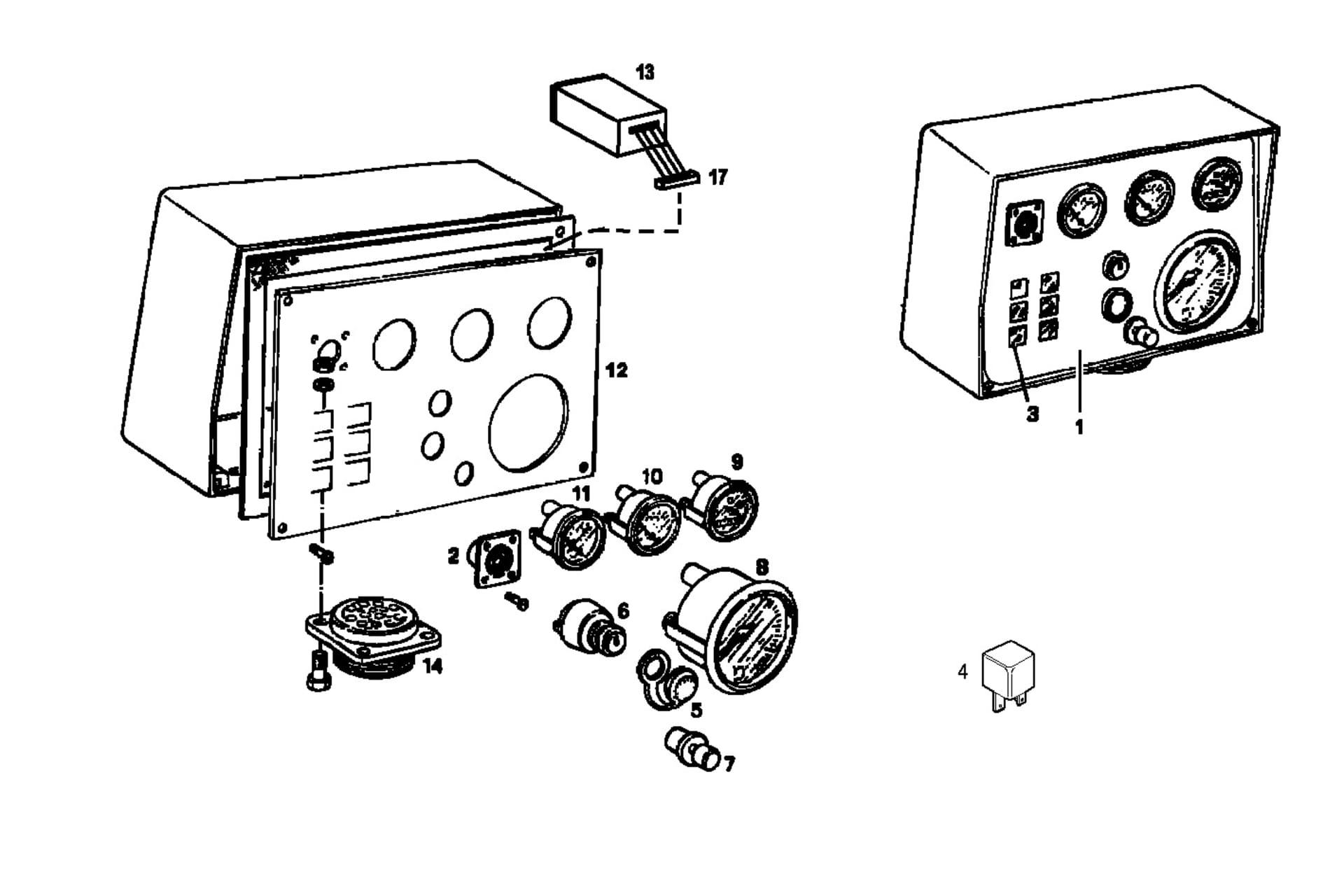 ELECTRIC INSTRUMENTS PANEL