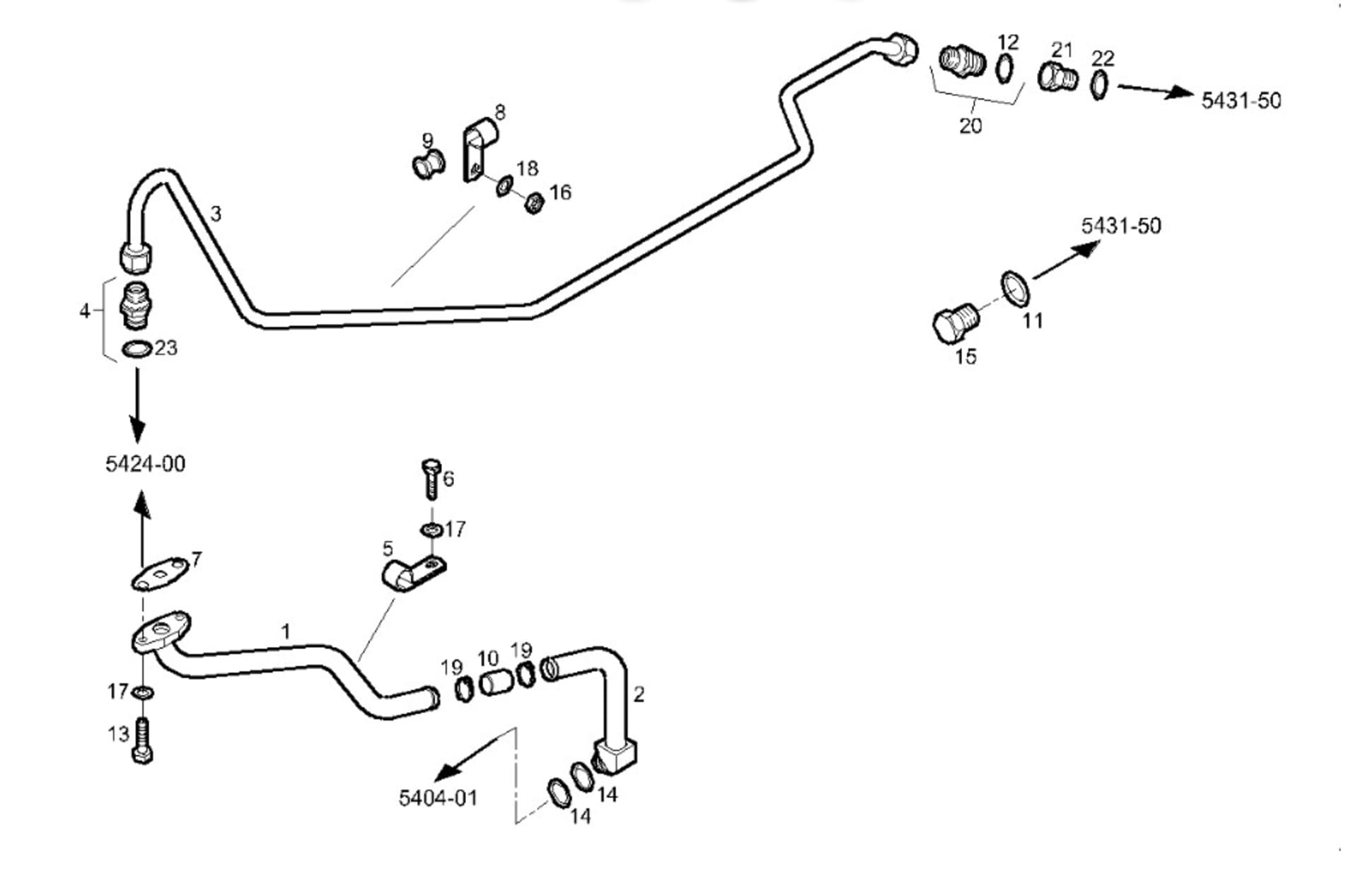 TURBOCHARGER OIL LINES
