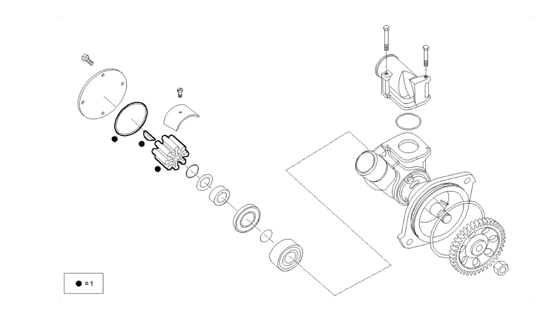 SEA WATER PUMP (COMPONENTS)