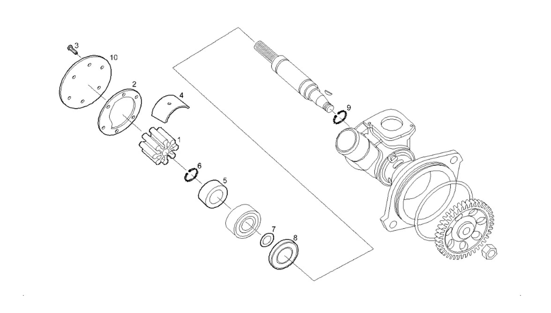 SEA WATER PUMP (COMPONENTS)