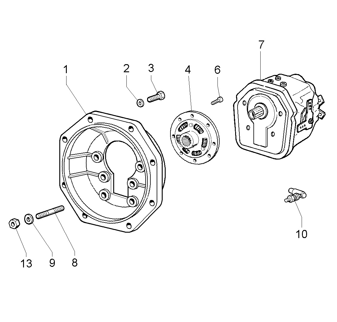 Lombardini FLEXIBLE COUPLING LDW 1404 M Frydenb Industri