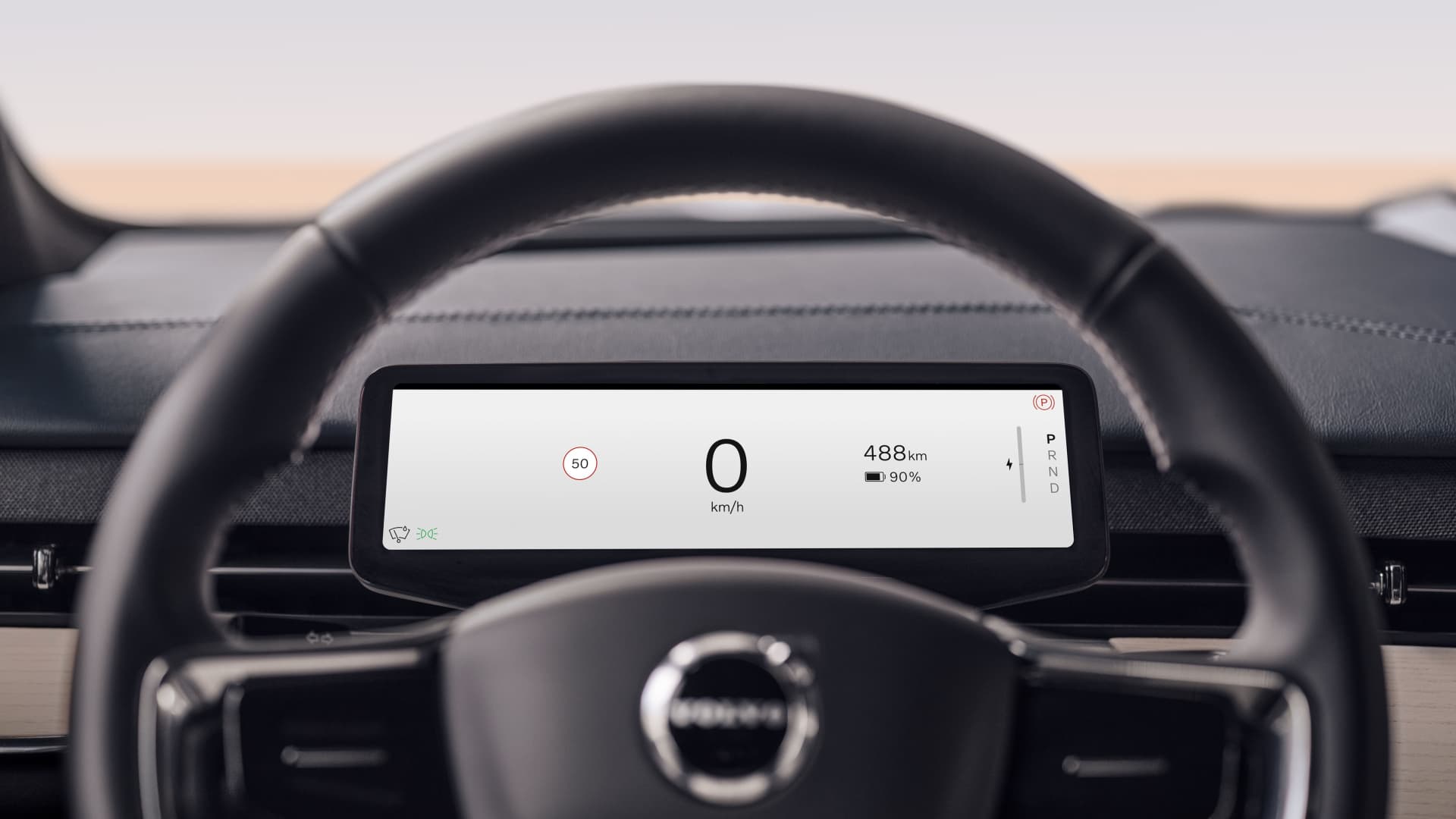 Volvo EX90 liten skjerm