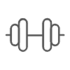 Icon of dumbells