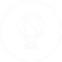 Hot air balloon icon