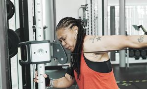 Lady in the gym