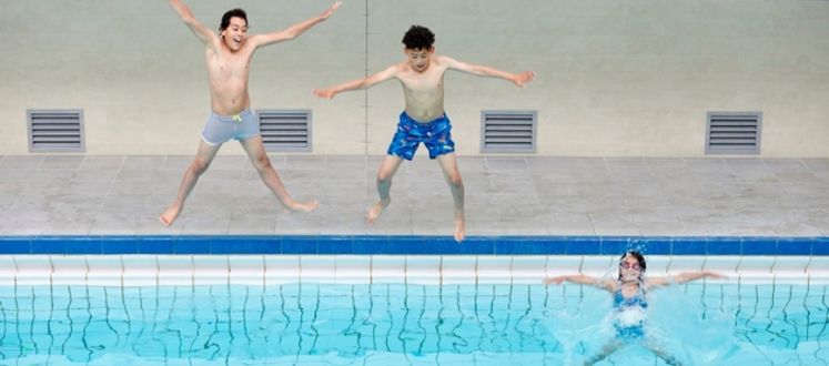 Children swimming Children swimming