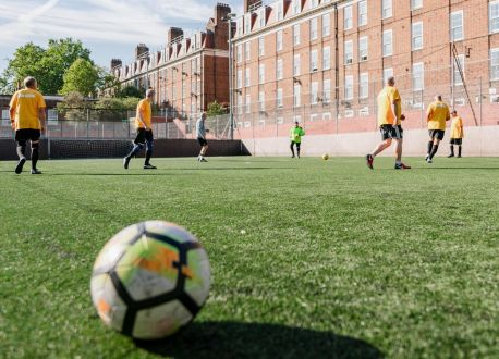 football with players 