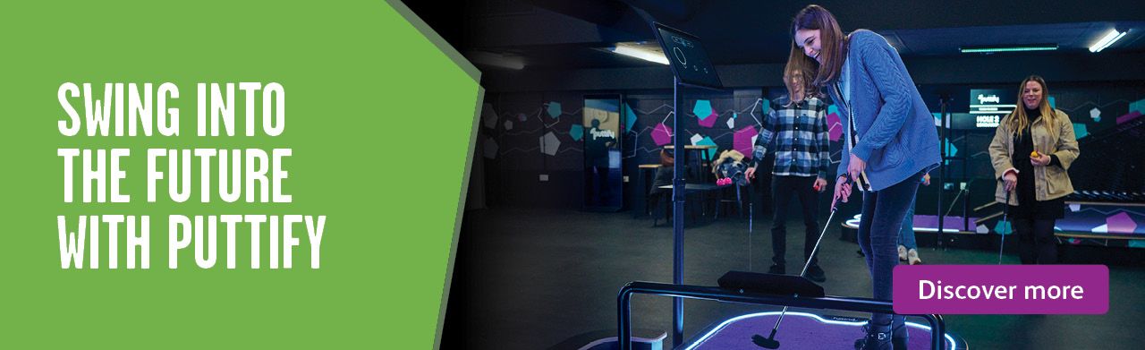 Puttify - Europes first futuristic Mini-Golf now open at Bath Sports and Leisure Centre