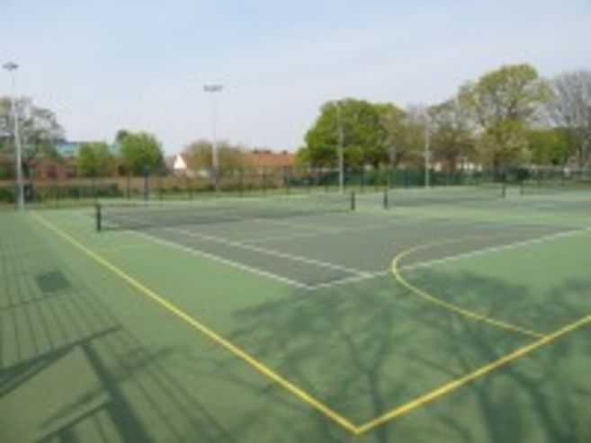 MUGA in daylight at Hampton Sports & Fitness Centre