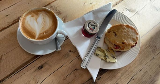 coffee and scone