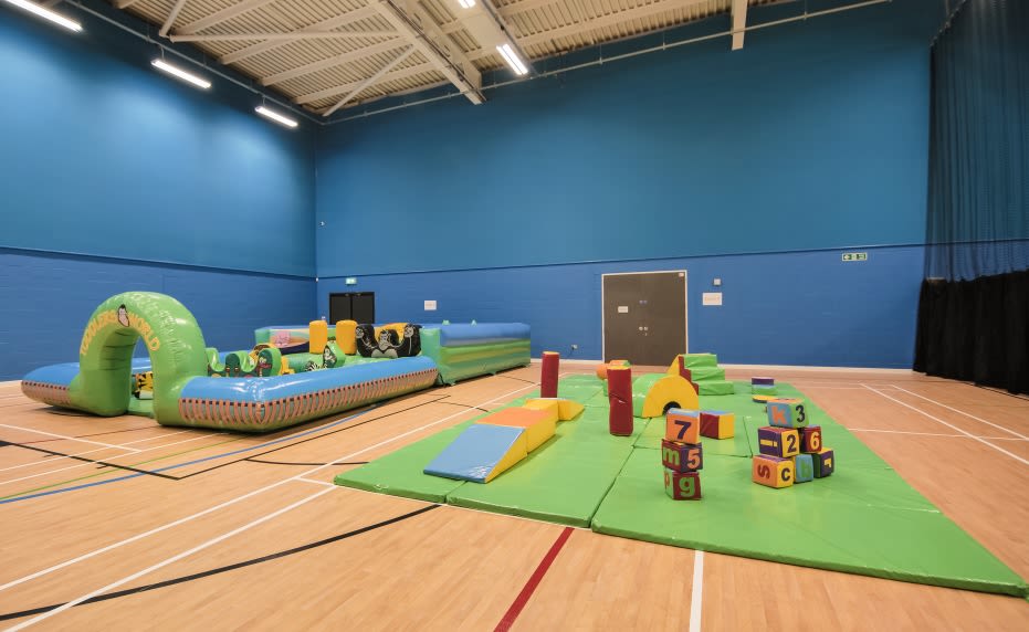 Soft Play set up for Toddlers World Session at York Leisure Centre