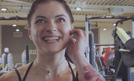 Image of better gym member Kirsty smiling in the gym