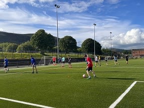 outdoor pitch at whiterock leisure centre