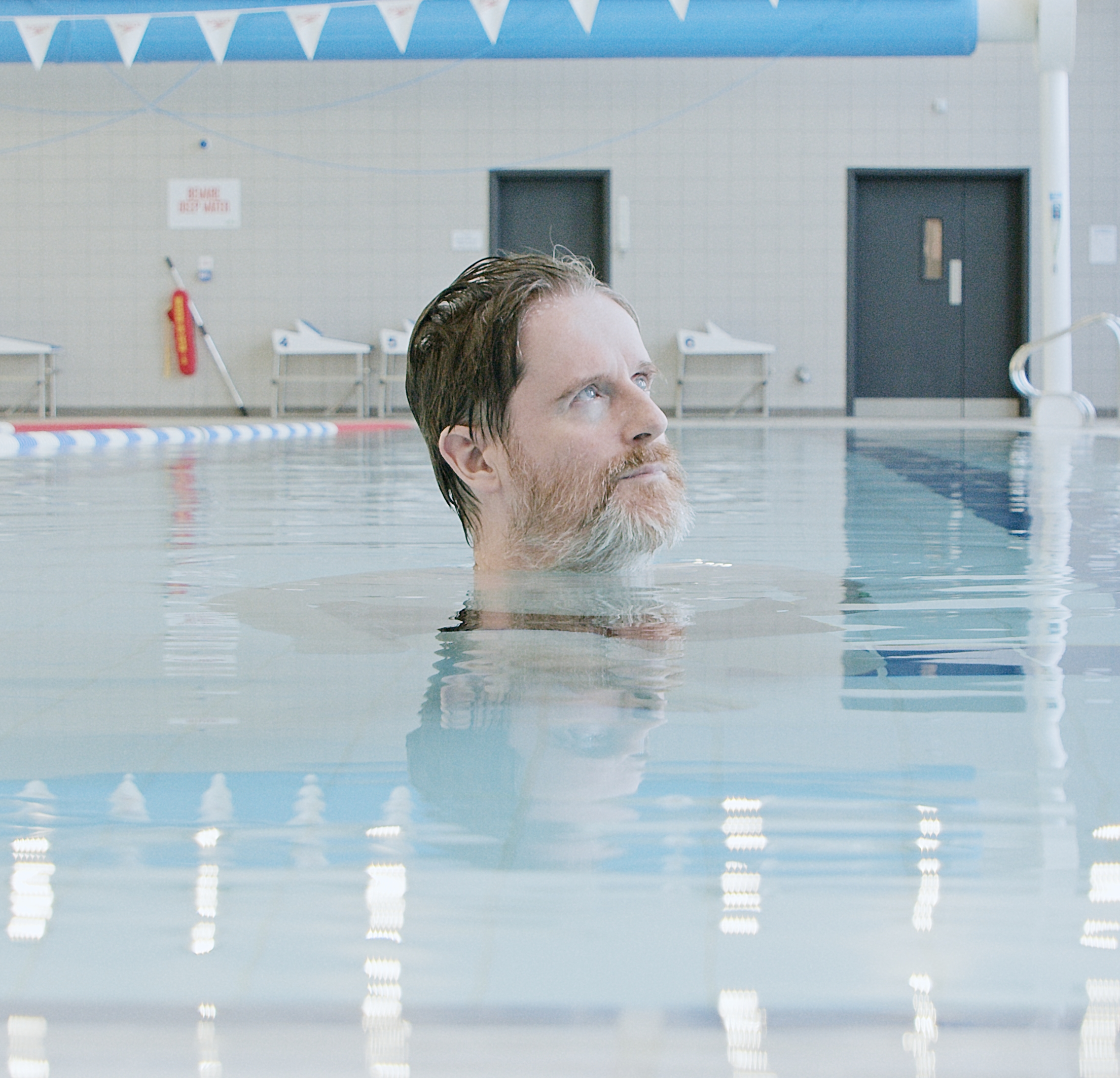 Man in pool