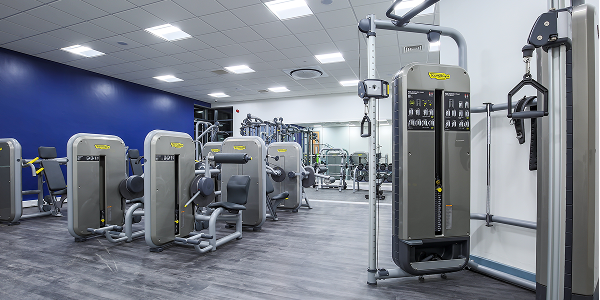 a view of the programme gym at Moss Side with exercise machines
