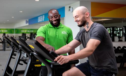 gym instructor in the gym