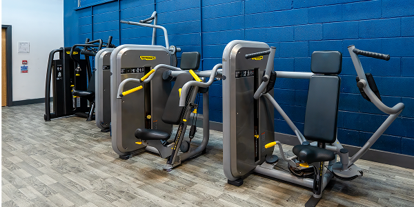 a view of the resistance area at North City with exercise machines
