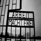 The Entry to Sachsenhausen Concentration Camp with the Inscription Arbeit Macht Frei