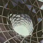 A glass and steel construction 