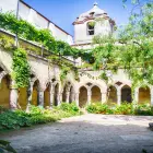 A Courtyard in Sorrento with Greenery and Archways
