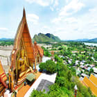Aerial View of Big Buddha Temple in Kanchanaburi