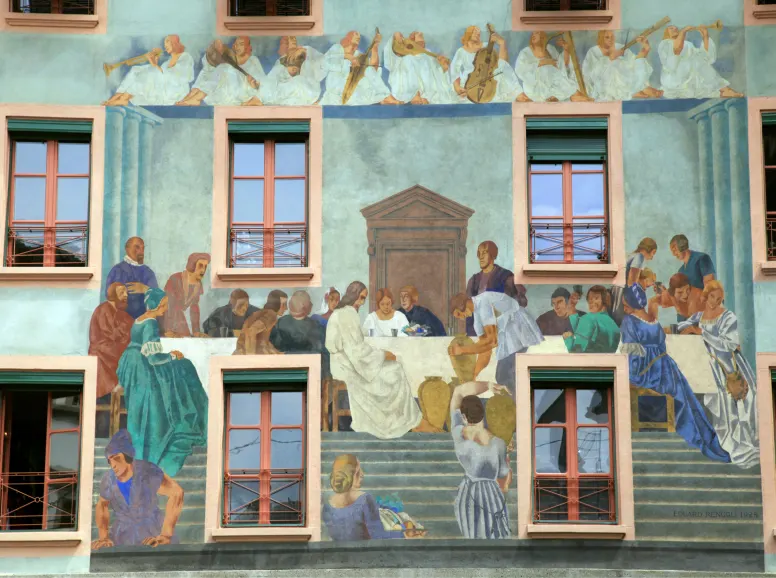 Colorful Wall Murals in Lucerne 