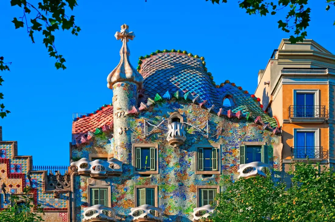 the top of casa Battlo