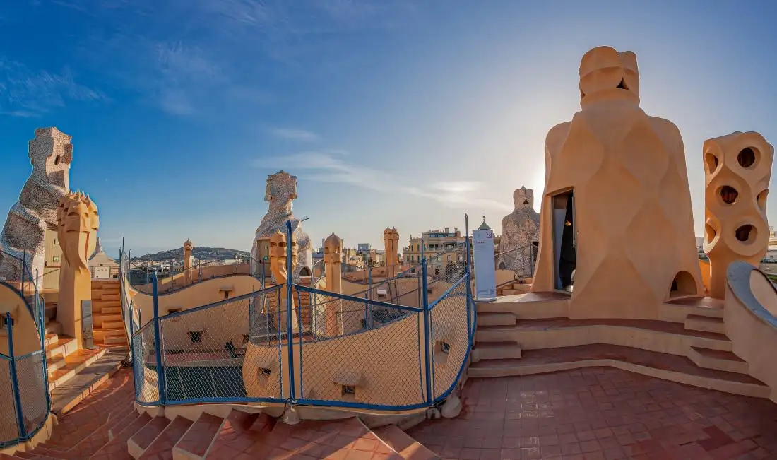 the roof of la Pedrera-Casa Mila