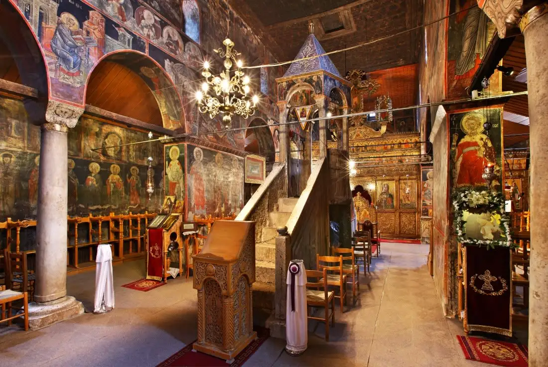 interior with ambo