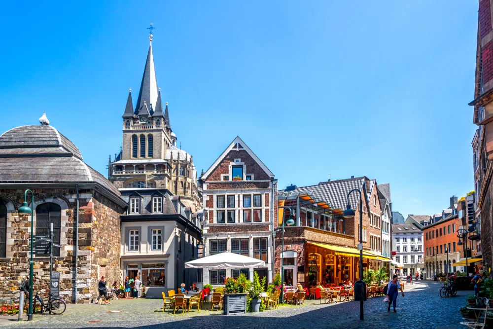 A Town with a Cathedral Tower