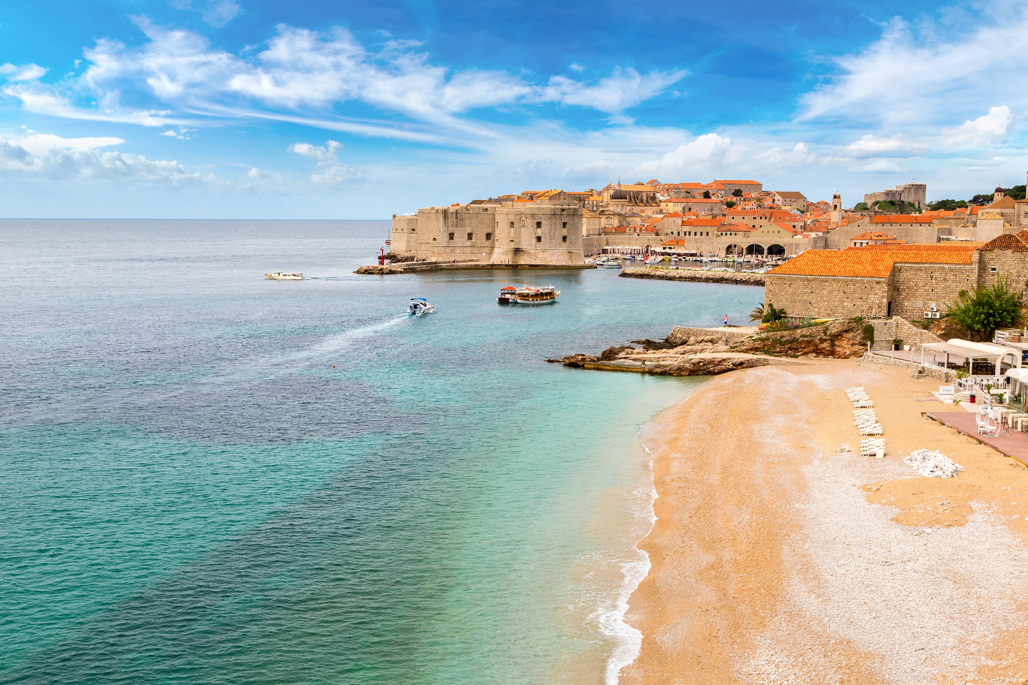 the Clear Water at Dubrovnik Beach