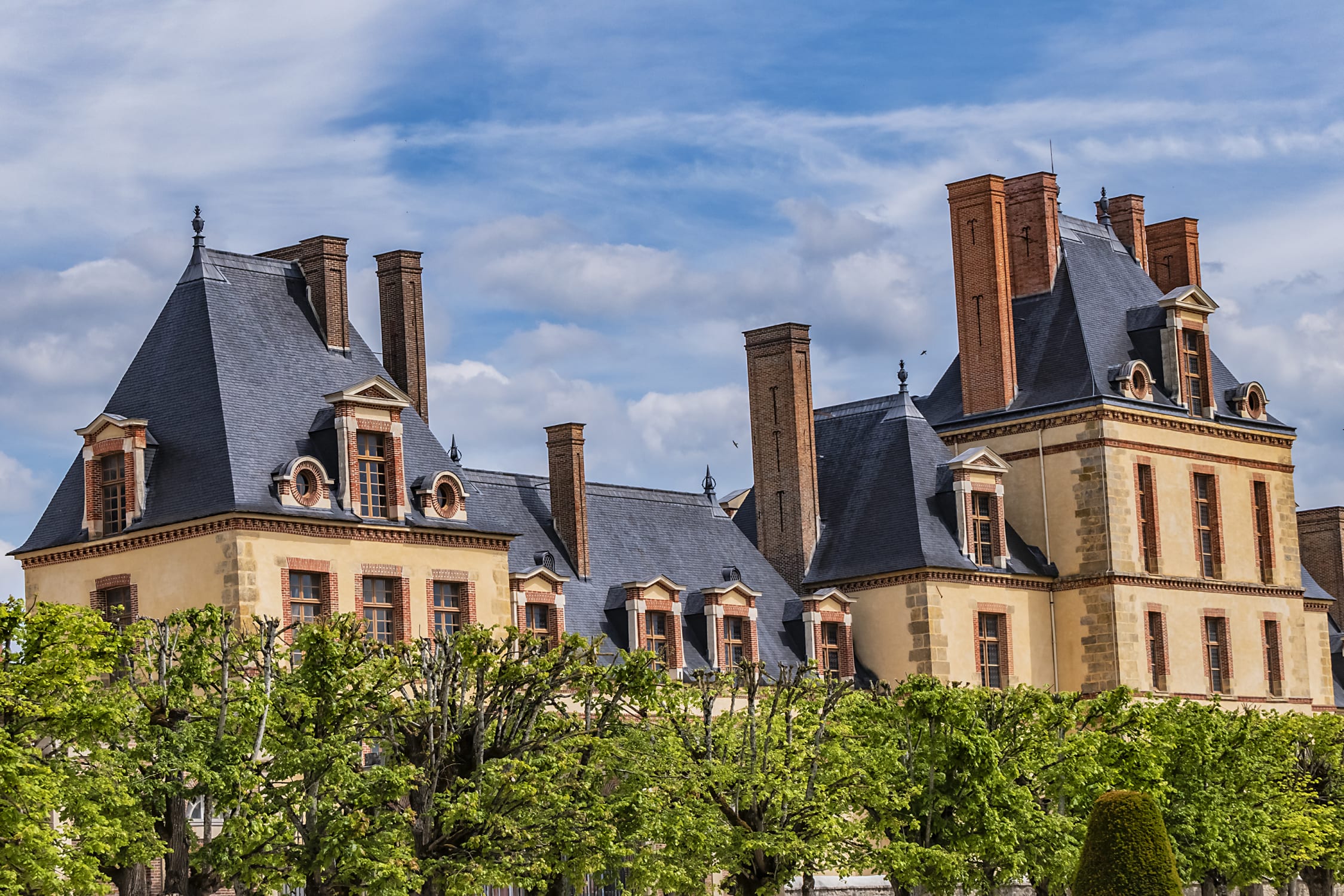 The Roof of the Palace at Fontainebleau